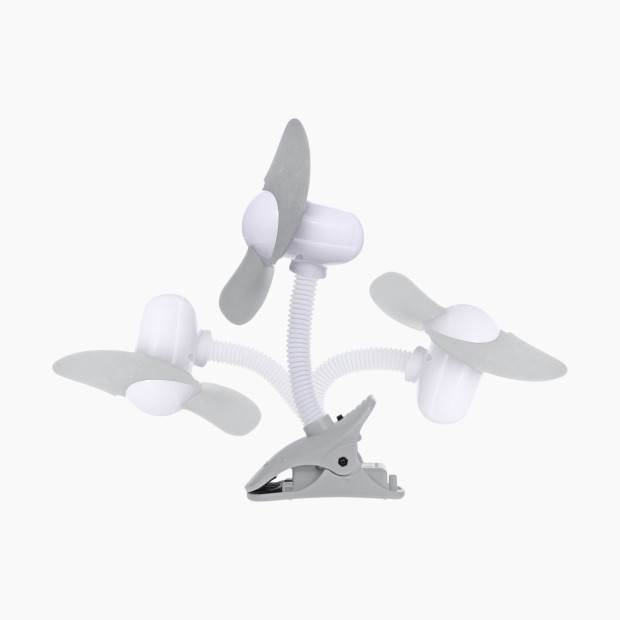 Dreambaby Deluxe Ezy-Fit Clip On Fan With Soft Fins - Grey (2020).