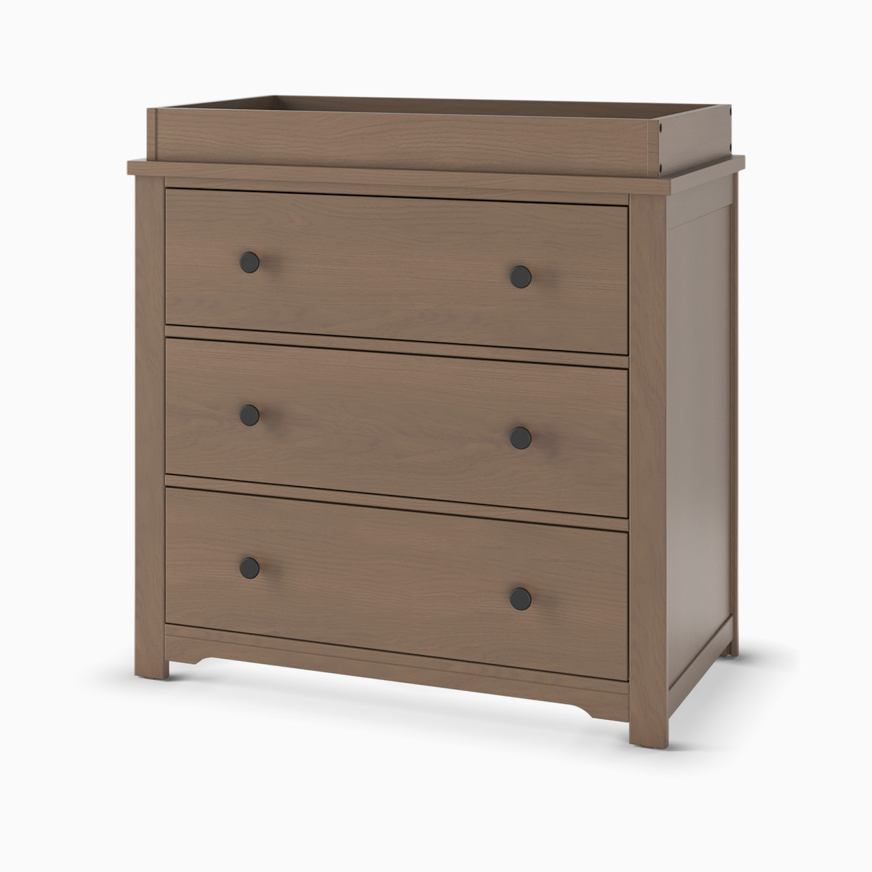 Child Craft Harmony 3-Drawer Dresser with Changing Table Topper - Dusty Heather.