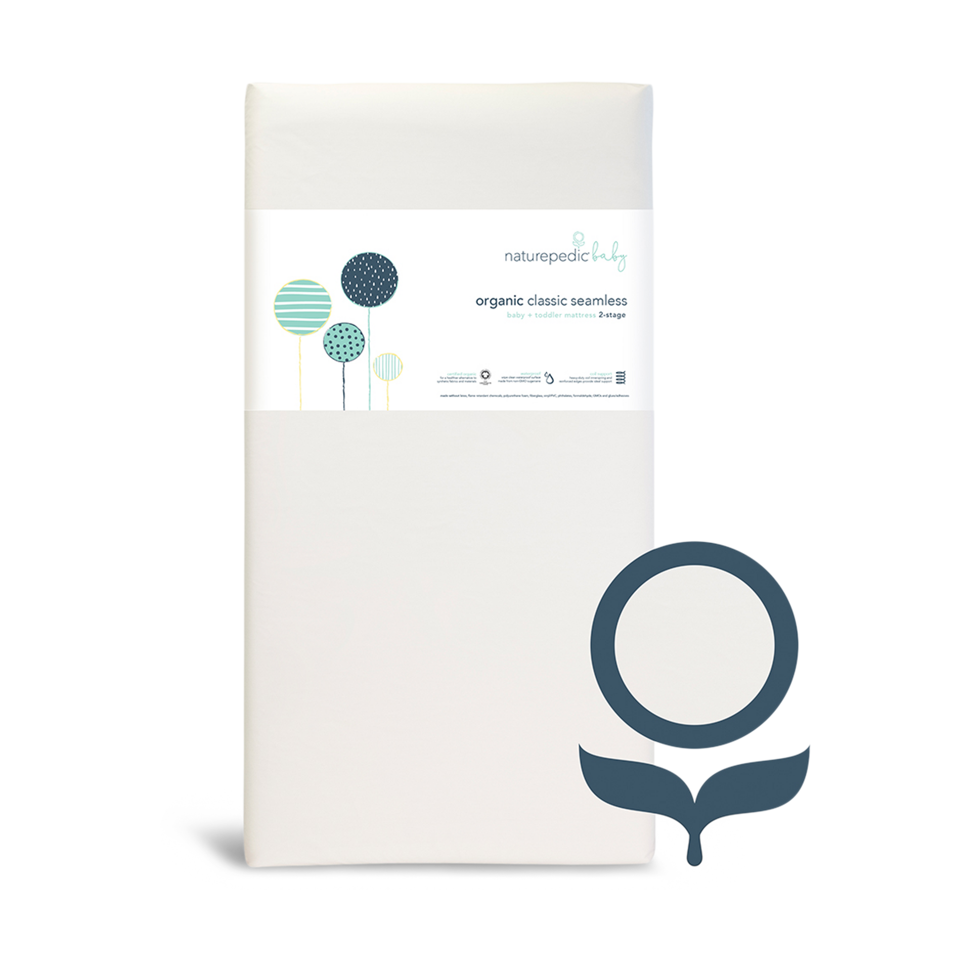 Naturepedic Organic Classic Innerspring 2-Stage Baby Crib & Toddler Mattress.
