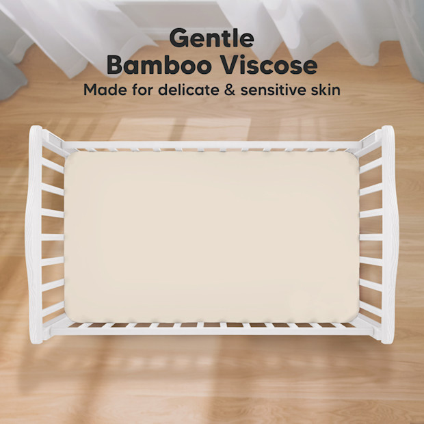 KeaBabies Isla Bamboo Viscose Fitted Crib Sheets.