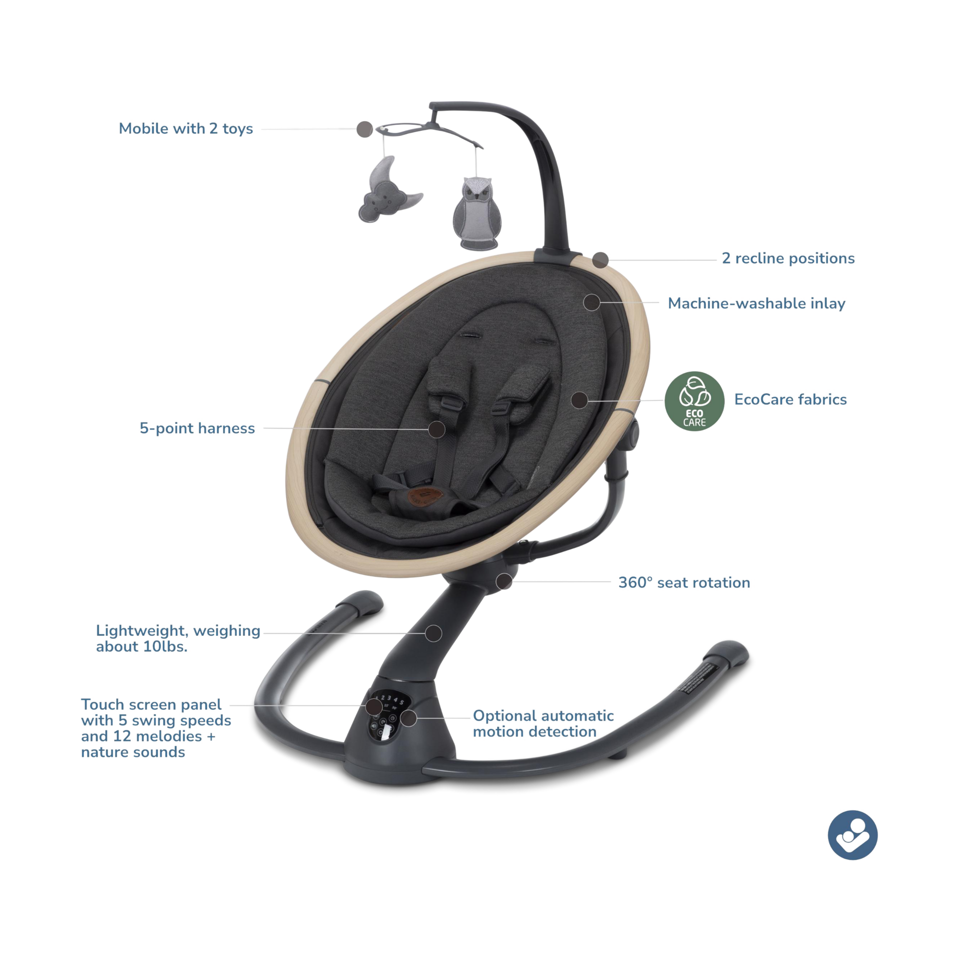 Maxi-Cosi Cassia Swing - Classic Graphite.