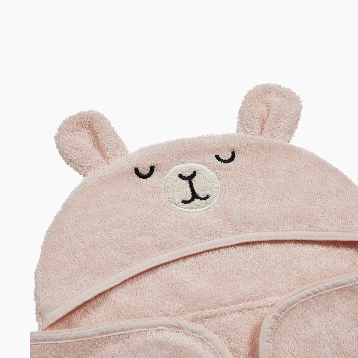 Tiny Kind Cozy Critter Organic Towel - Cloud Pink Bunny, 0-24 M.