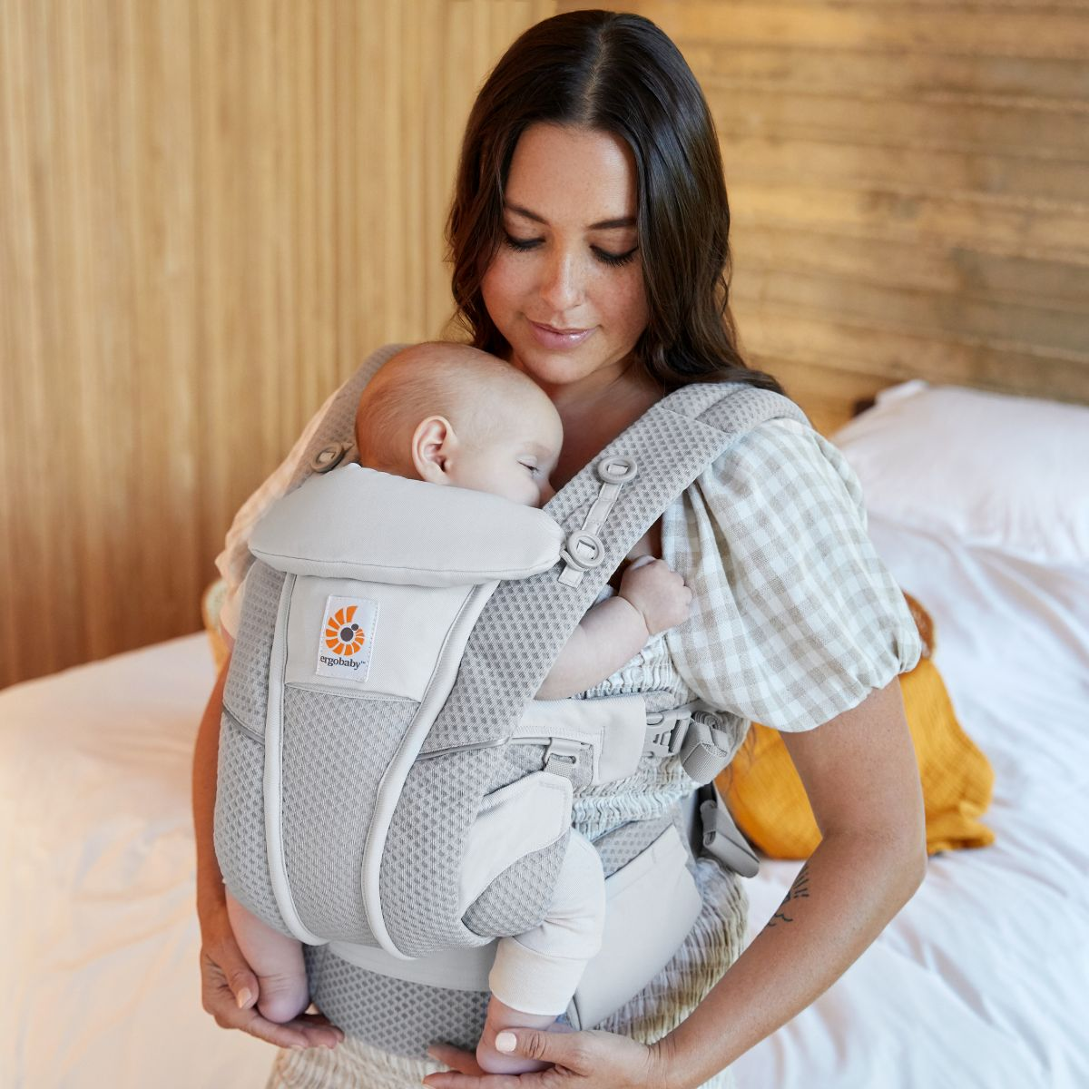 Portable Baby Infant Safety Ergo Front Back Chest Carrier Breathable Lap Strap 