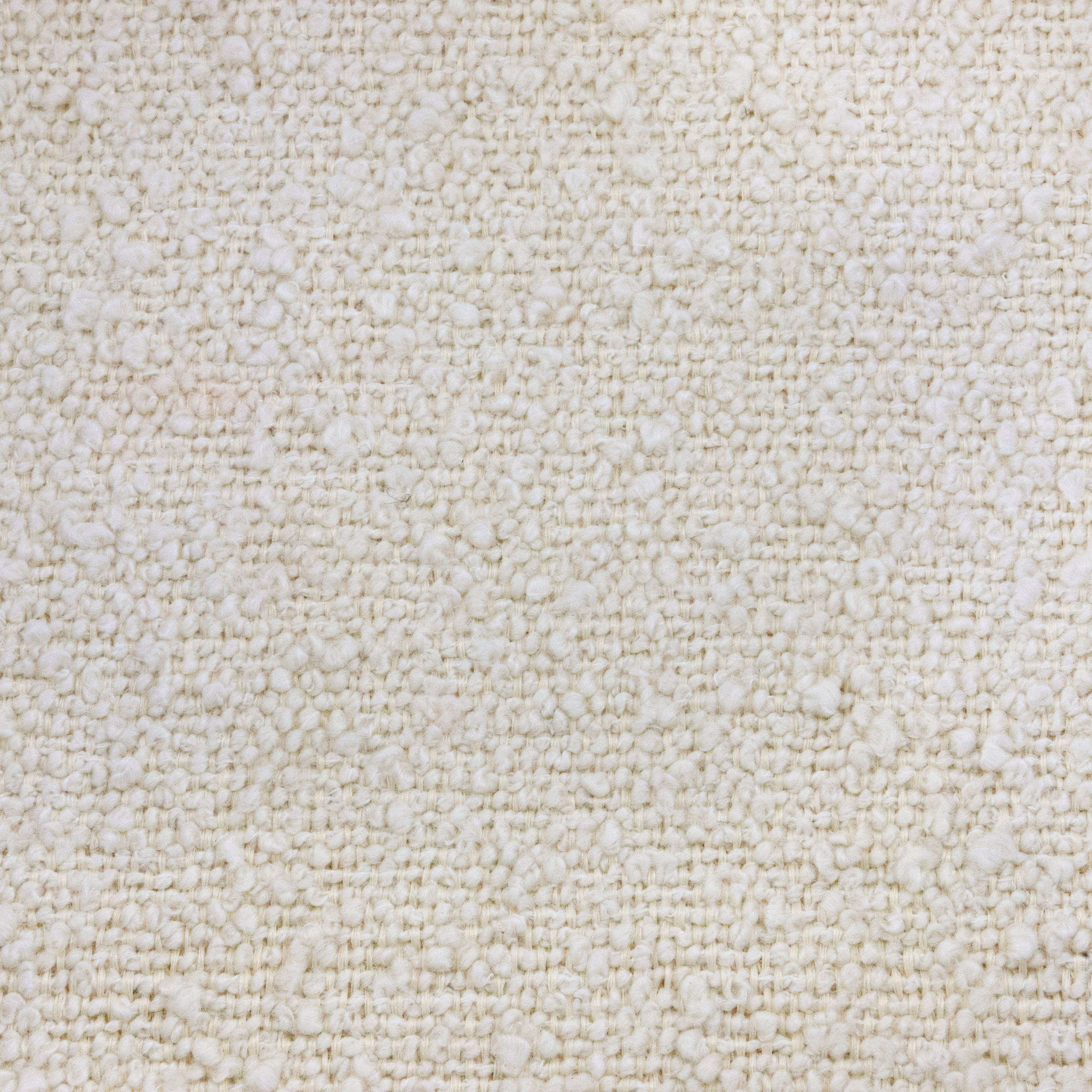 Namesake Crawford Pillowback Comfort Swivel Glider - Ivory Boucle With Ivory Tassel Fringe.