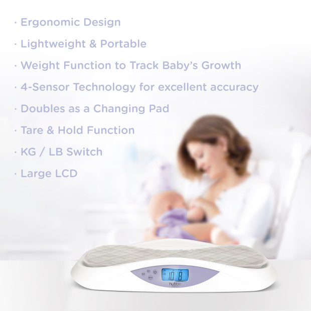 Hubble Connected Hubble Grow+ Smart Bluetooth Baby Scale.