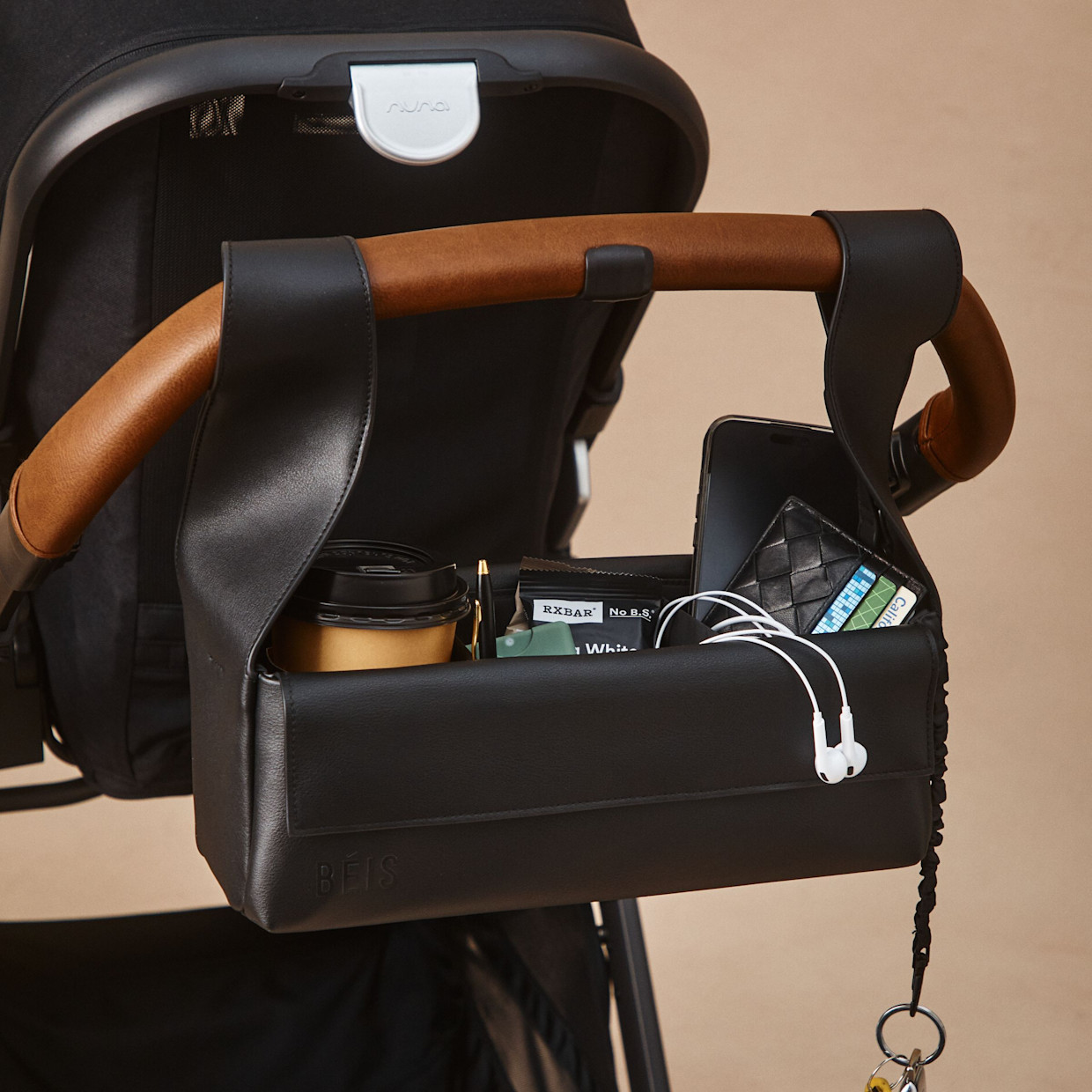 BEIS Travel The Convertible Stroller Caddy - Black.