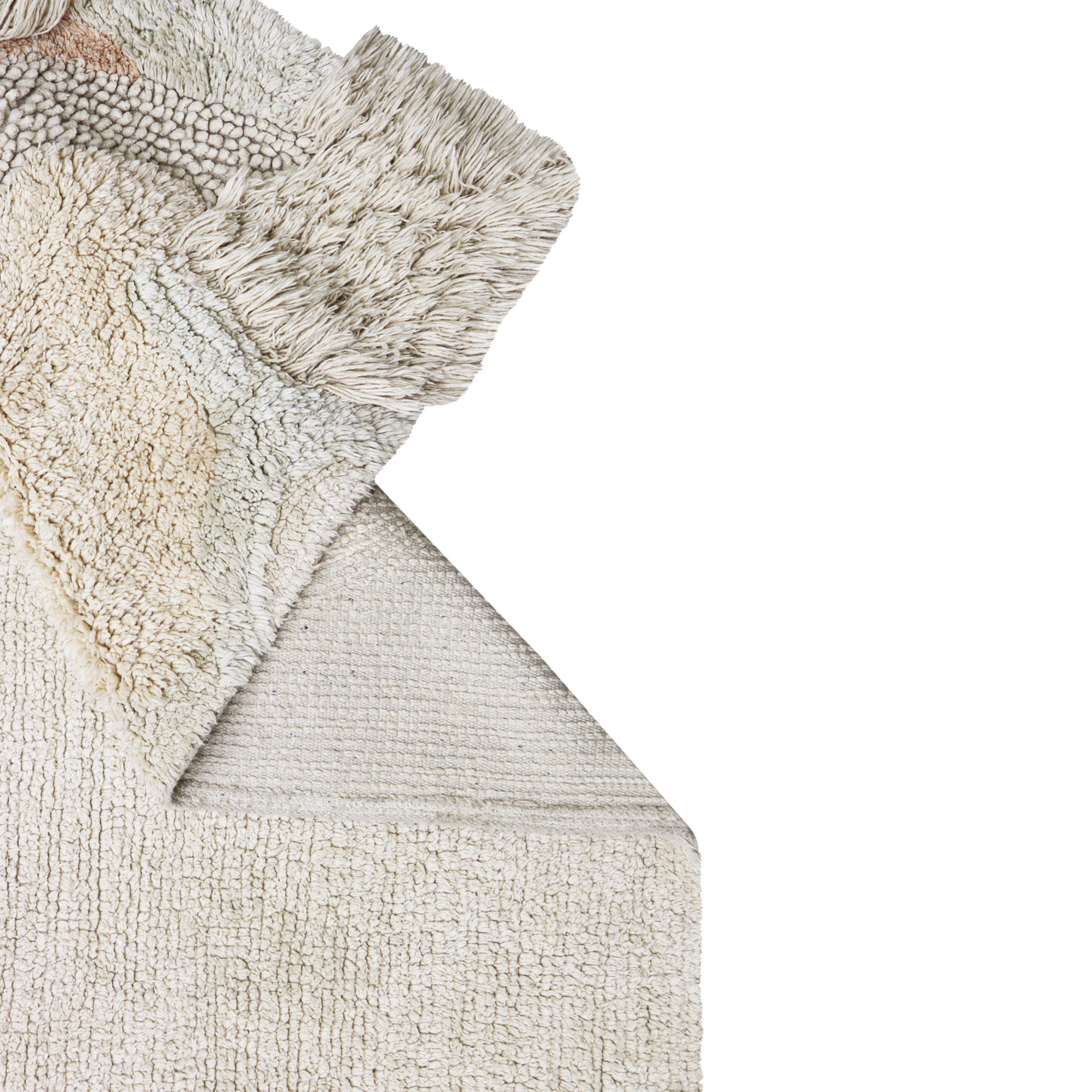 Lorena Canals Seabed Washable Play Rug - Natural, 4' 7" X 6' 7".