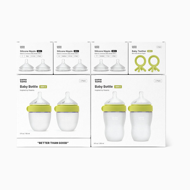 Comotomo Newborn Starter Set (12 Piece Set).