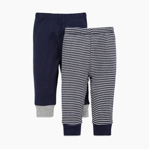 Burt's Bees Baby Organic Footless Pants (2 Pack) - Midnight, 3-6 Months.