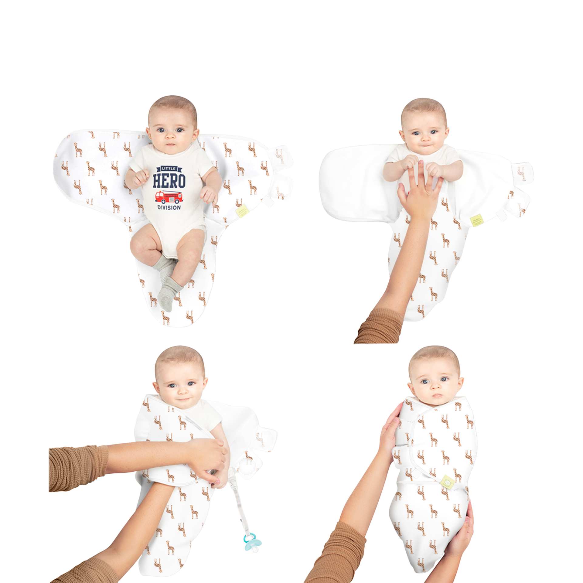 KeaBabies Soothe Swaddle Wraps (3 Pack) The Wild, One Size, 3