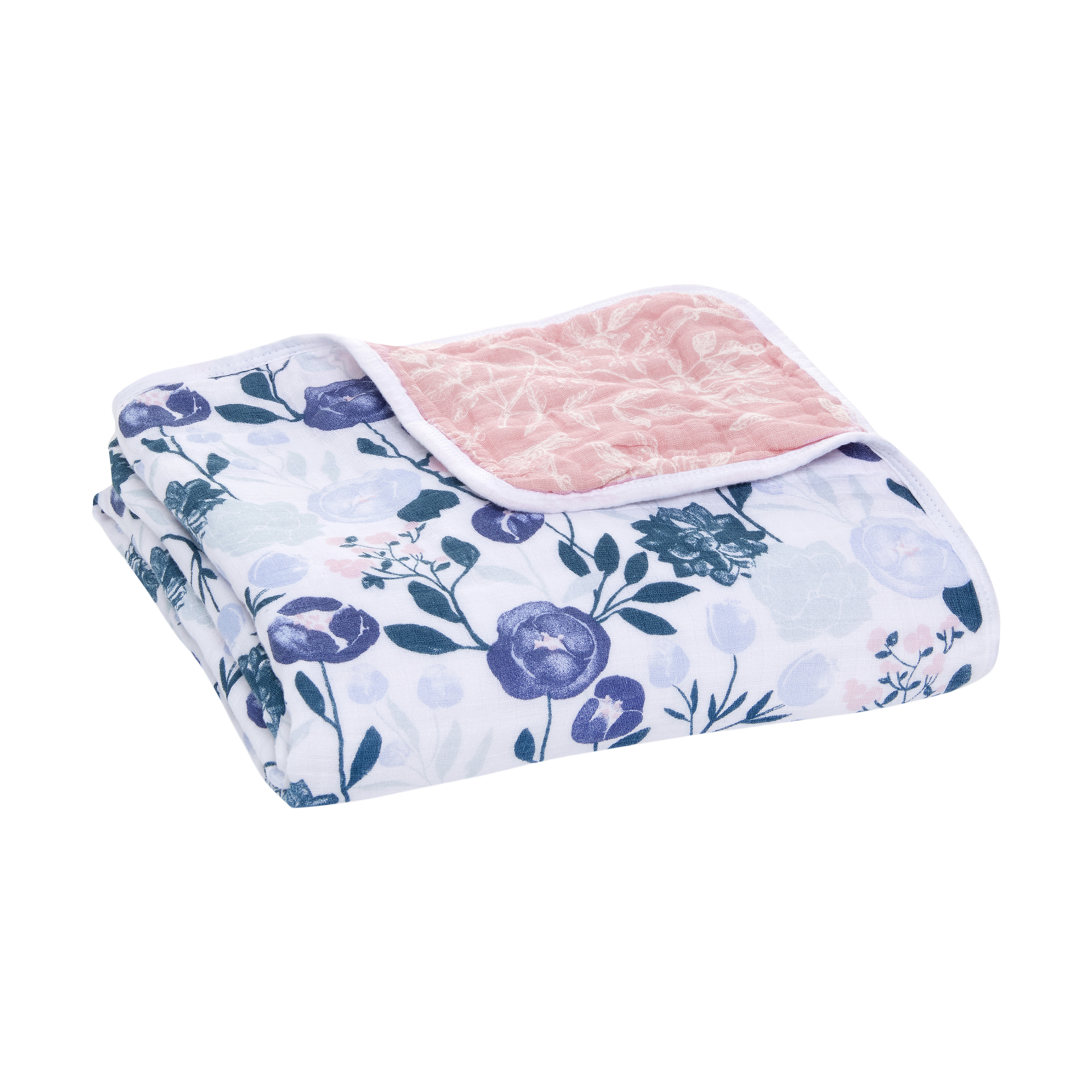 Aden + Anais Essentials Dream Blanket, Muslin Baby Blankets for Girls & Boys, Ideal Lightweight Newborn Nursery & Crib Blanket, Unisex Toddler & Infant Bedding, Shower & Registry Gift, Flowers Bloom
