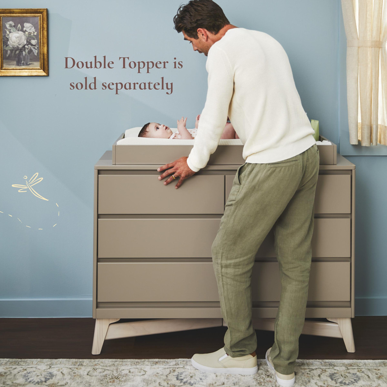 Little Seeds Pala 6-Drawer Dresser - Taupe.