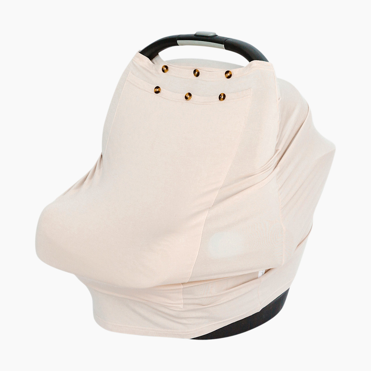 Snuggle Shield LUXE Protection Bamboo Rayon Multi-Use Antimicrobial Air Filtering Infant Cover - Tan Sand, Os.