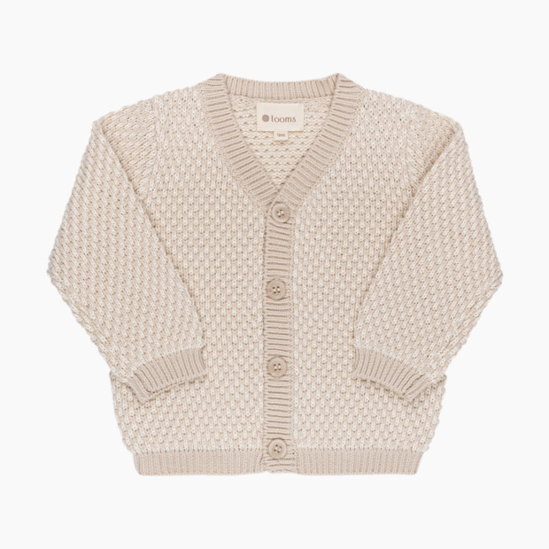 Elys & Co Bubble Knit Cardigan - Beige, 1 M.