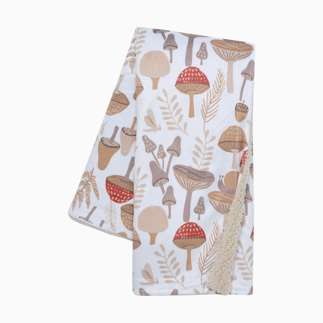 Lambs & Ivy Baby Blanket - Mushroom Meadow.