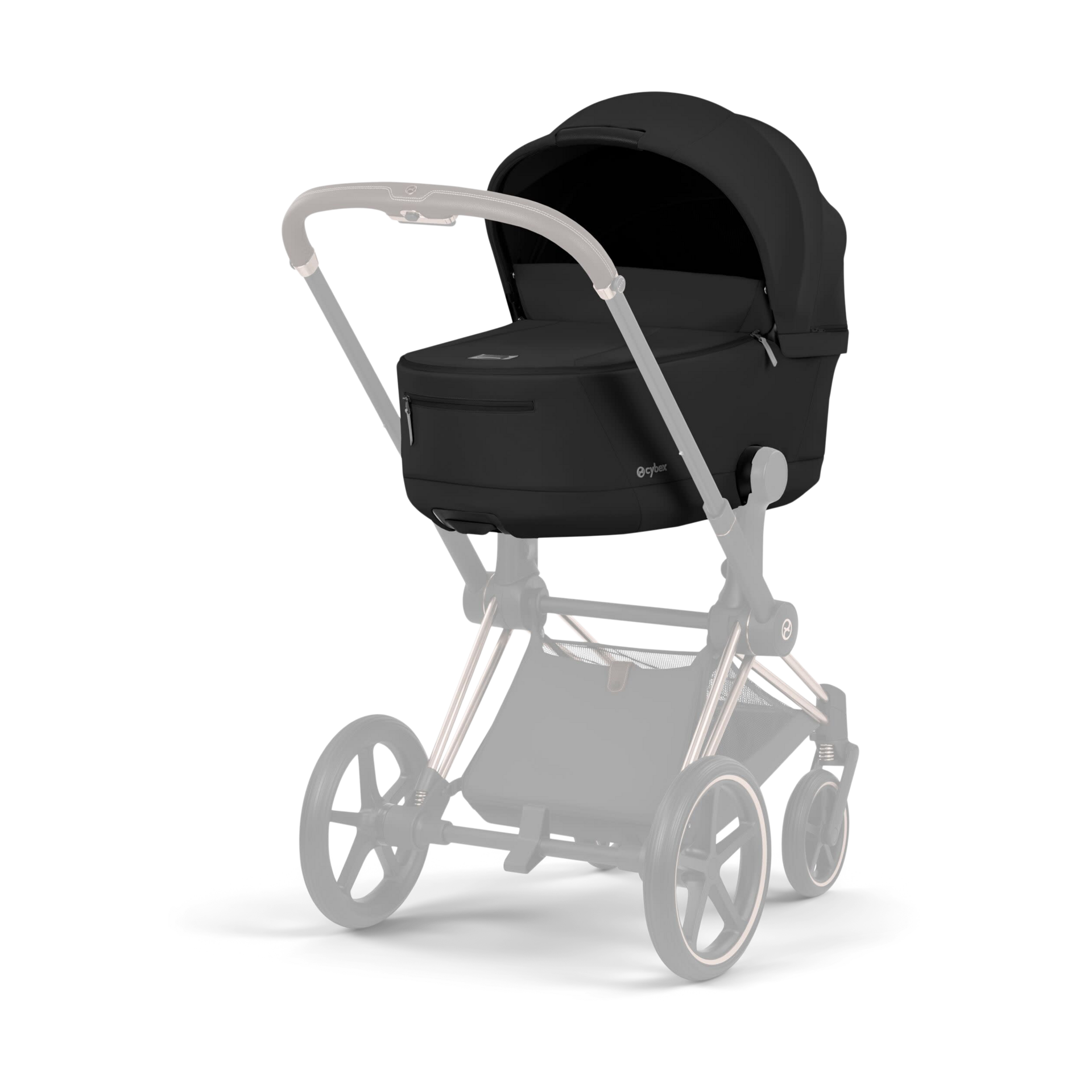 Cybex PRIAM Fold Lux Carry Cot - Sepia Black.