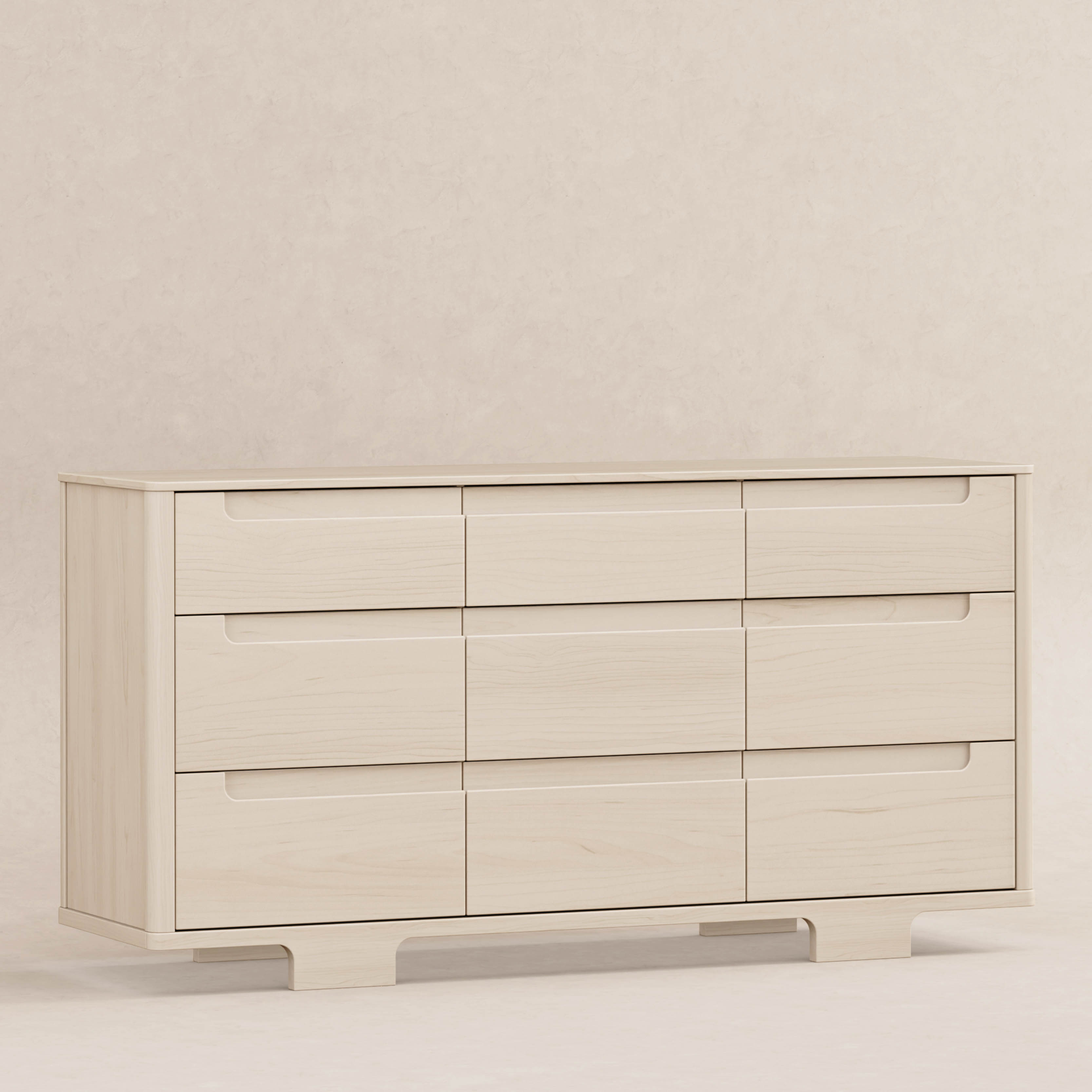 babyletto Yuzu 9-Drawer Assembled Dresser - Washed Natural.