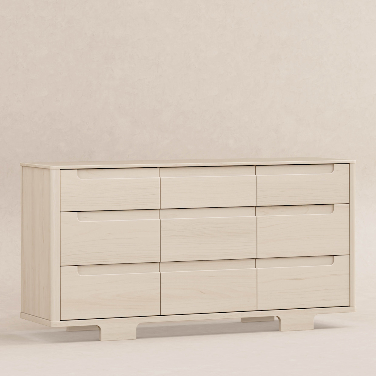 babyletto Yuzu 9-Drawer Assembled Dresser - Washed Natural.