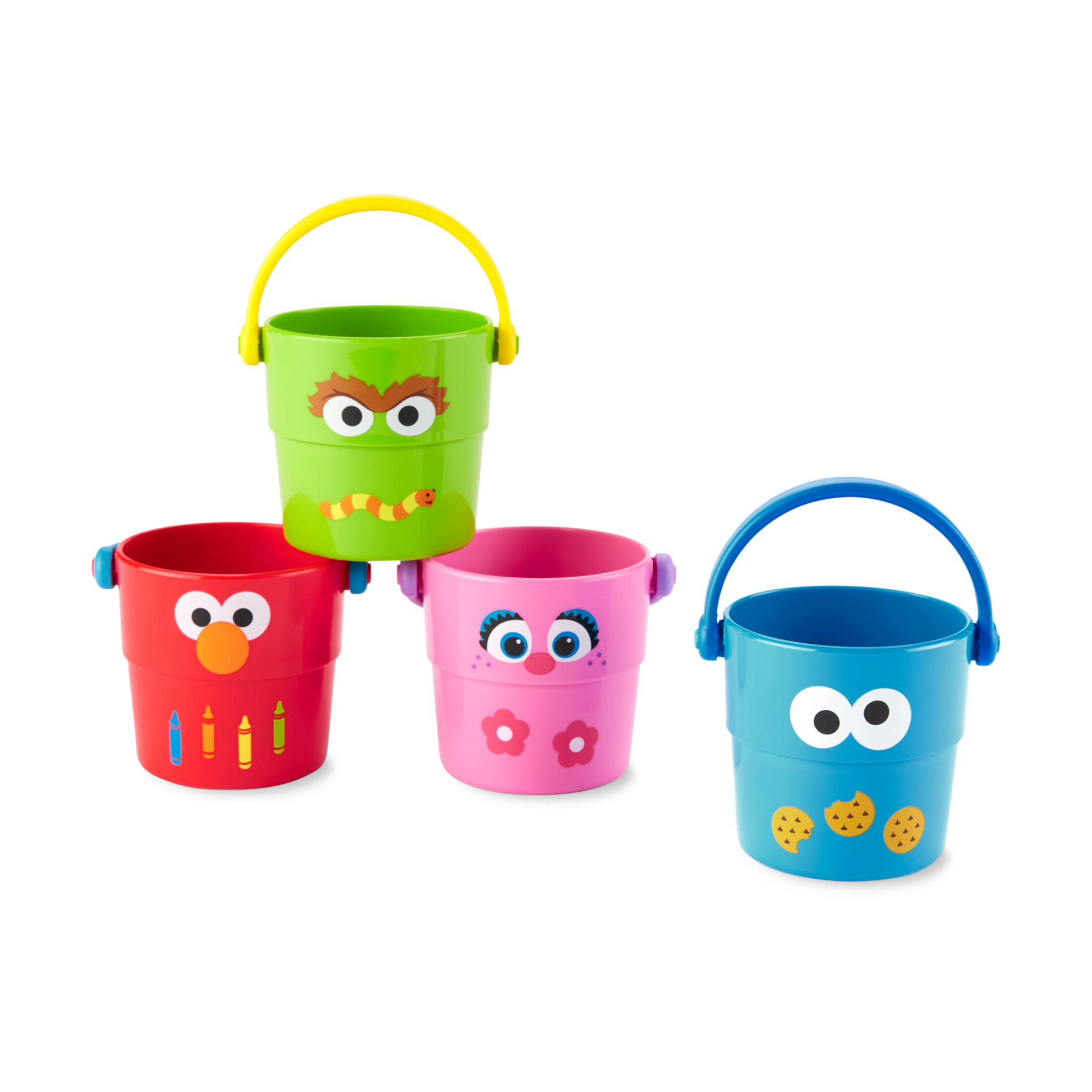 Skip Hop Sesame Street Stack & Pour Bath Buckets.