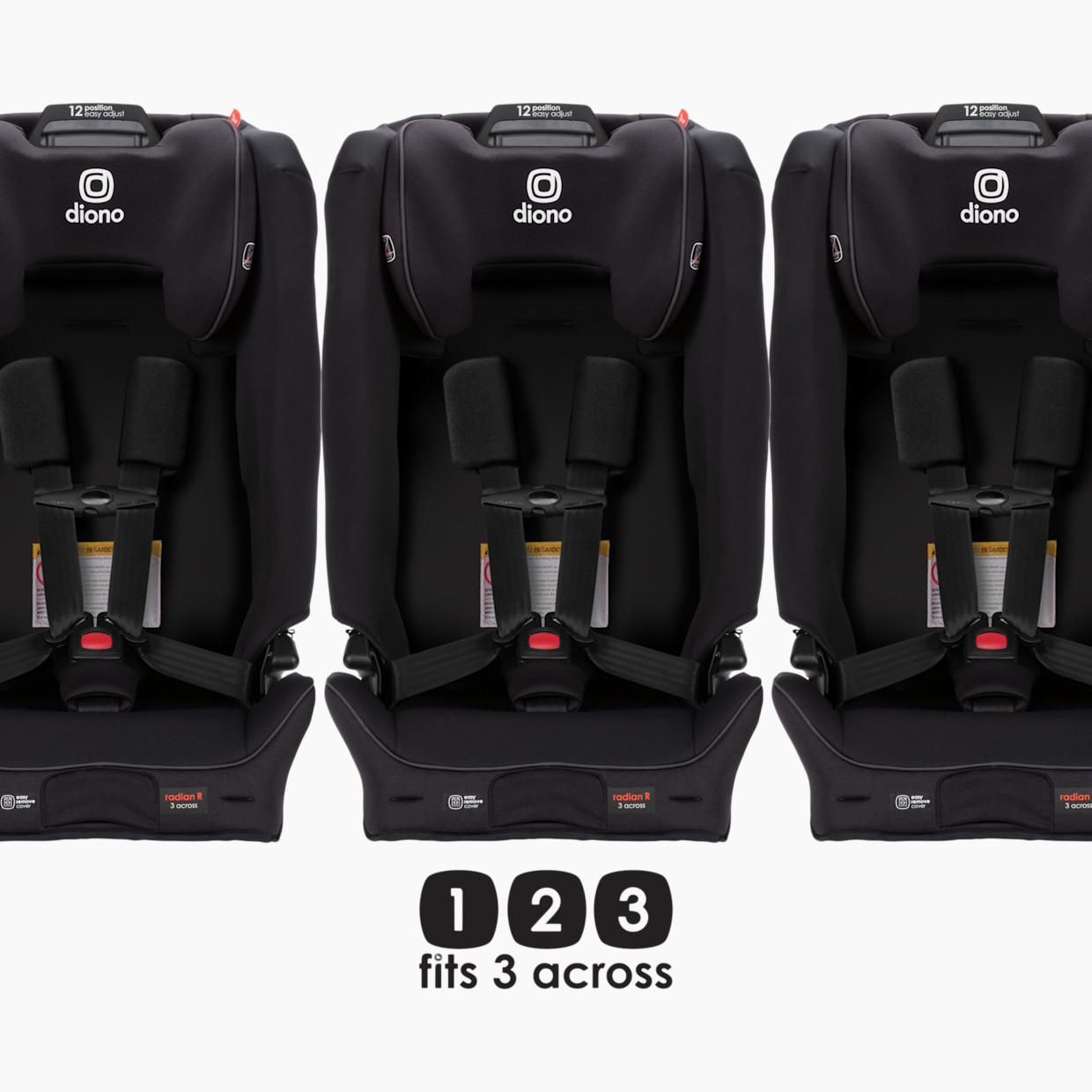 Diono Radian 3R SafePlus All-in-One Convertible Car Seat - Black Jet.