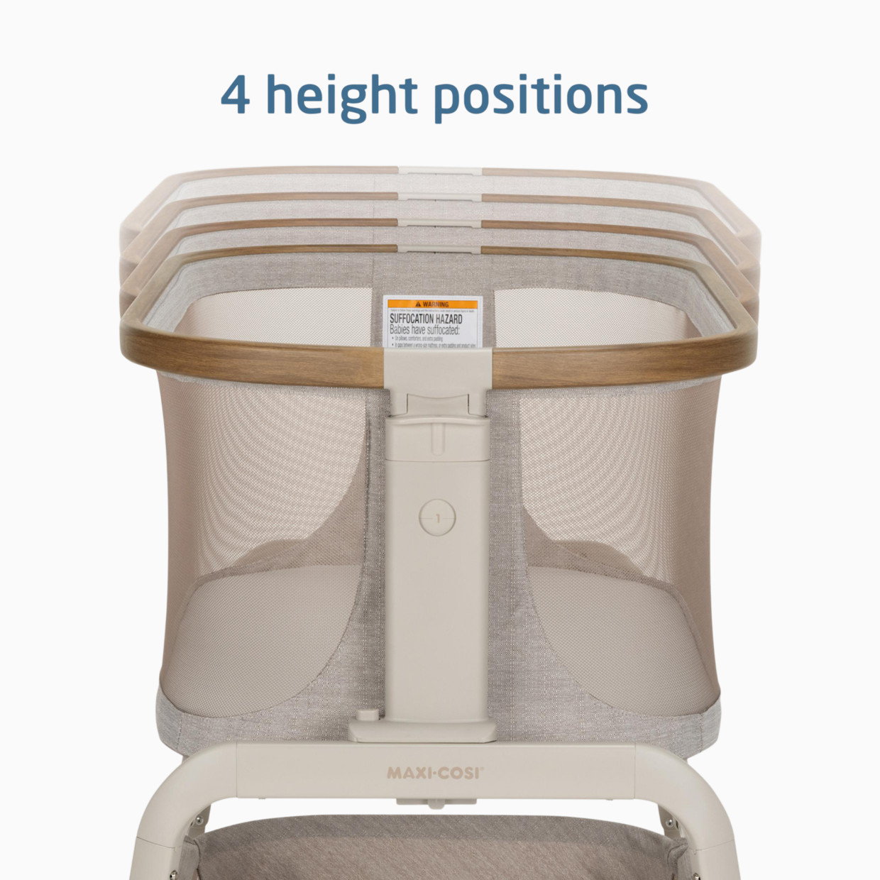 Maxi-Cosi Iora Bedside Bassinet - Classic Latte.