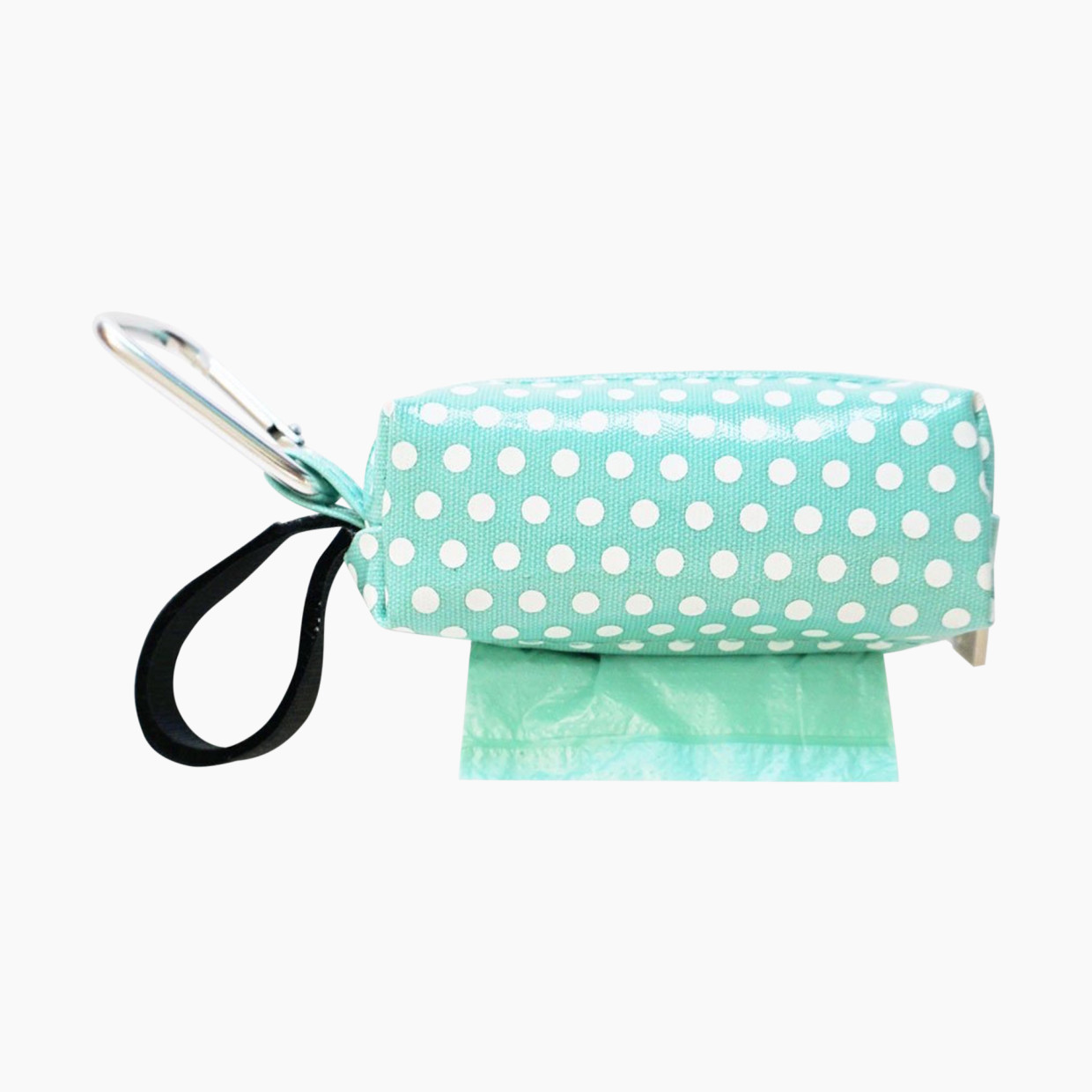 Oh Baby Bags Portable Diaper Bag Dispenser - Green/White Dots, 48.