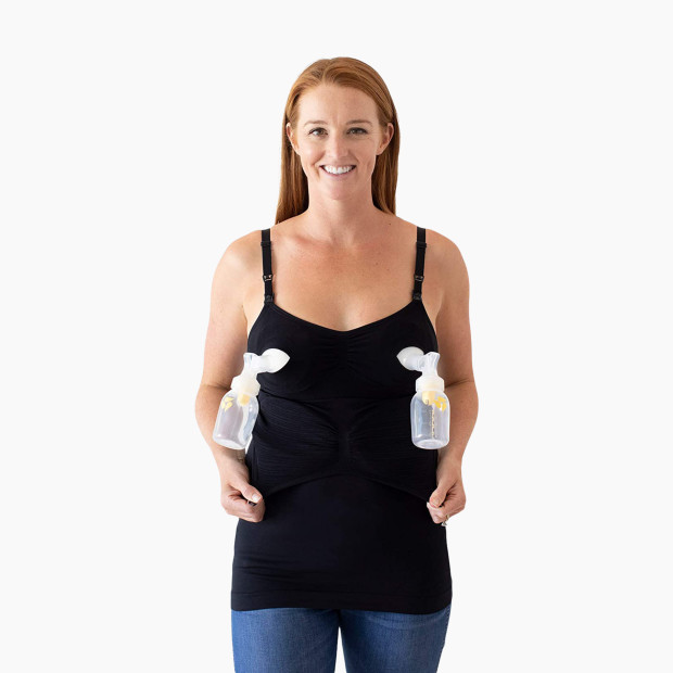 Kindred Bravely Sublime Hands Free Pumping Tank - Black, X-Large.