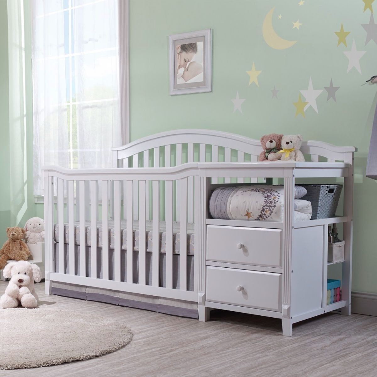 Sorelle Berkley Crib & Changer - White.
