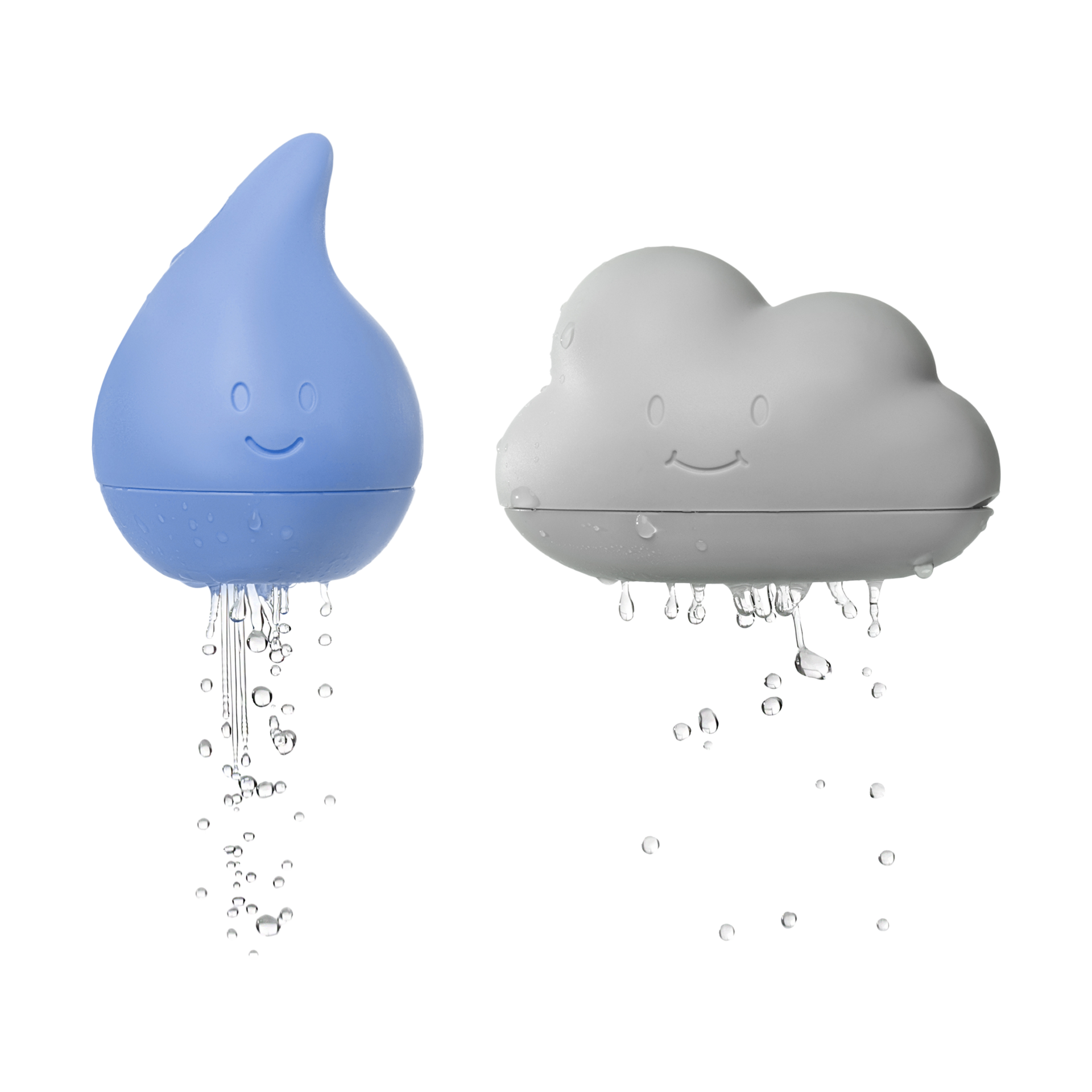 Ubbi Cloud and Droplet Bath Toys.