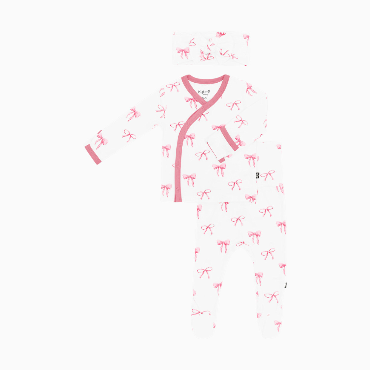 Kyte Baby Take Me Home Set with Cap - Bow, 0-3 M.