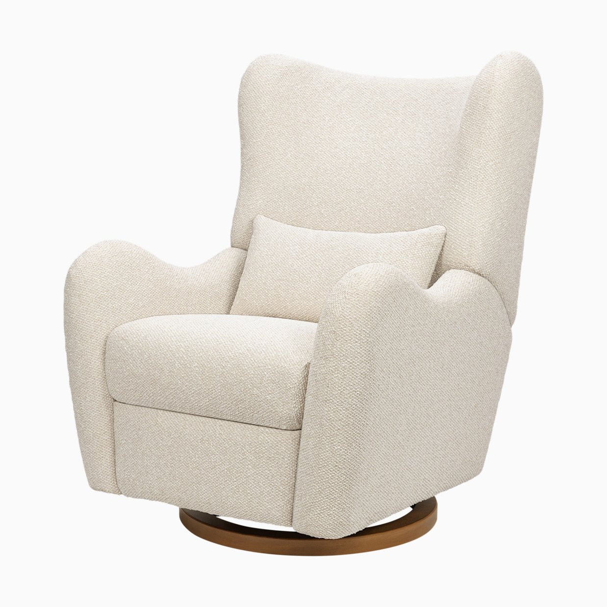babyletto Westham Electronic Recliner and Glider by Nate Berkus - Performance Powder Slub Weave With Toffee Base.