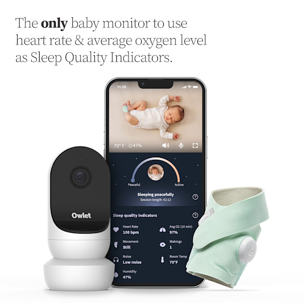 Owlet Dream Duo 2 Smart Baby Monitor.