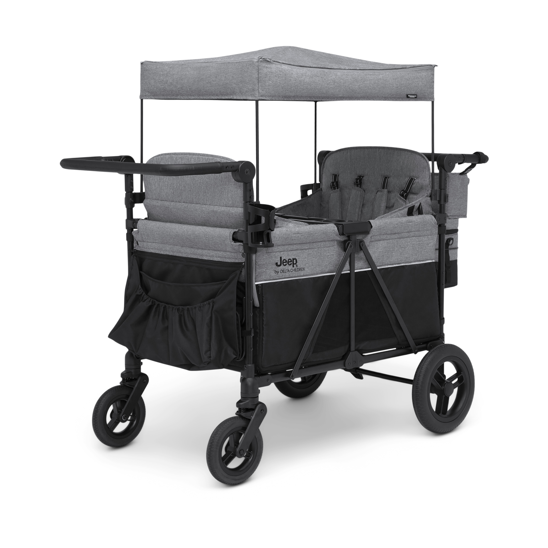 Delta Children Jeep Wrangler Deluxe 4 Seater Stroller Wagon.