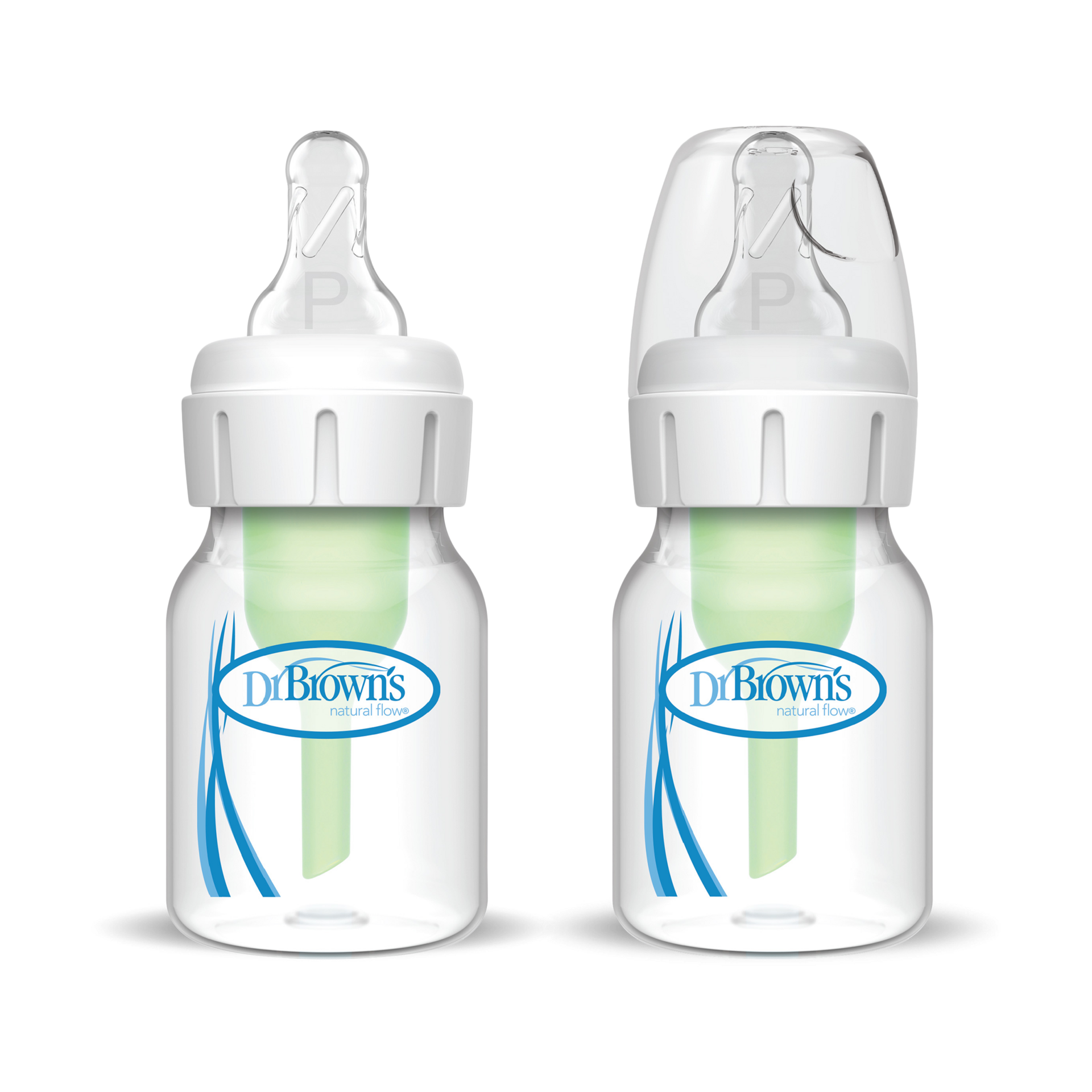 Dr. Brown's Anti-Colic Options+ Narrow Anti-Colic Baby Bottle with Preemie Nipple.
