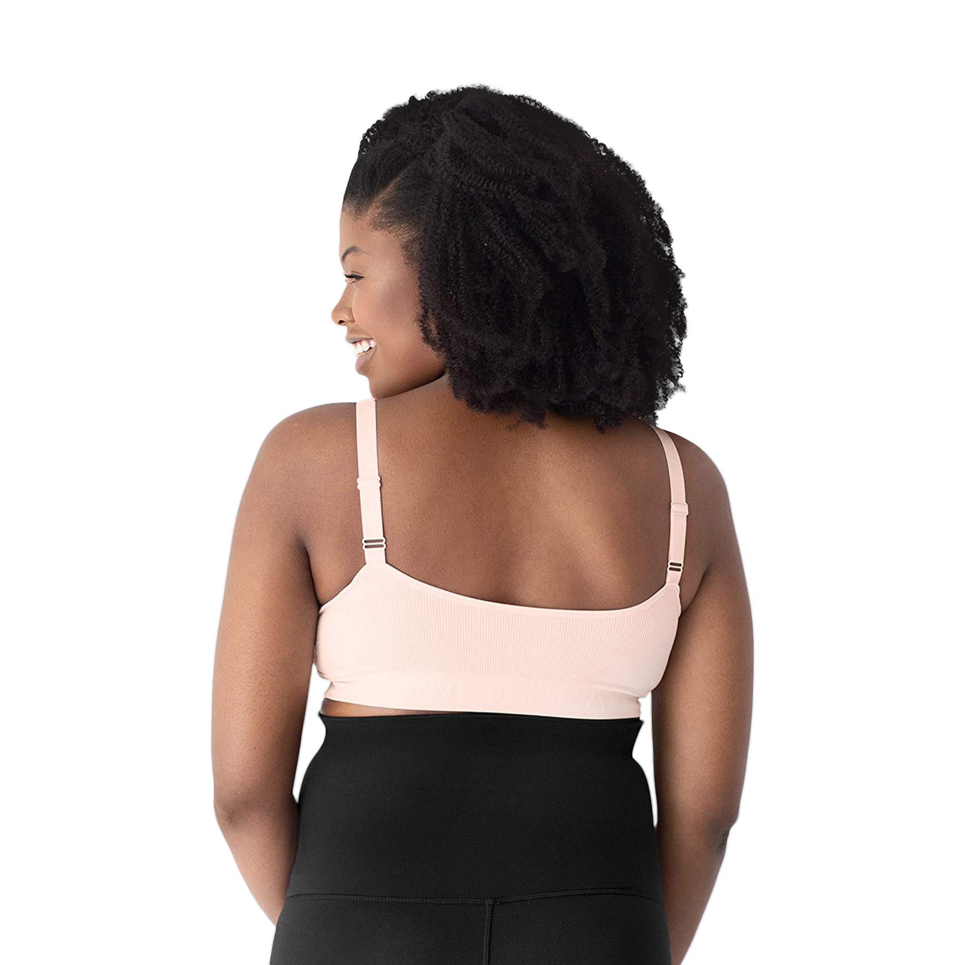 Kindred Bravely Sublime Adjustable Crossover Nursing Bra For Breastfeeding - Soft Pink, 1X.