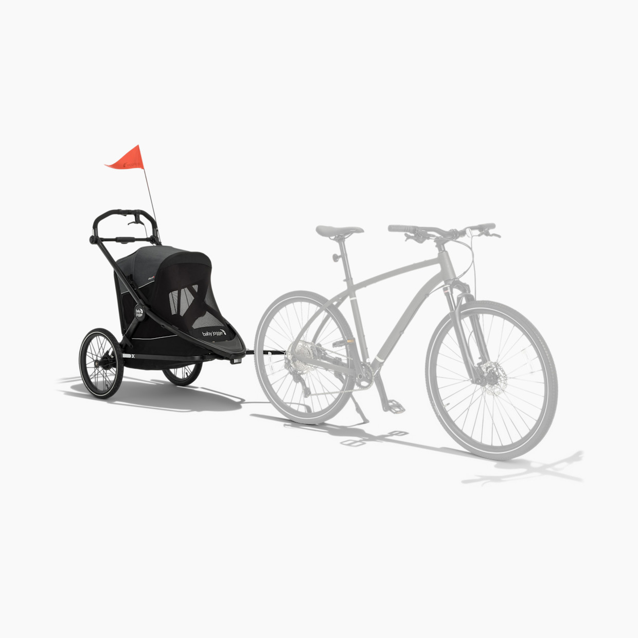 Baby Jogger City Prix Jogger x Bike Trailer - Ambition Black.