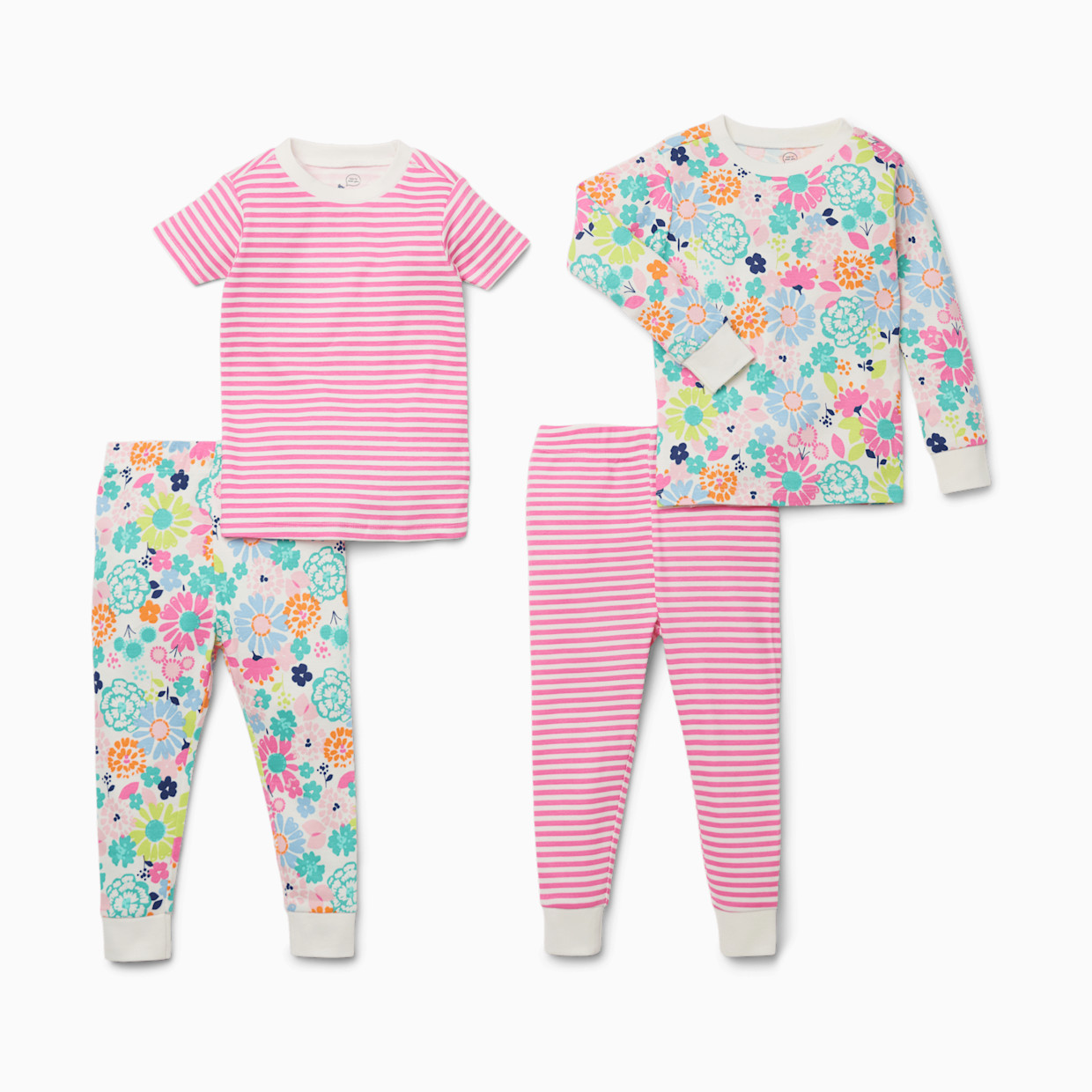 Small Story Pajamas Set 2 Pack - Pretty Floral, 12 M.