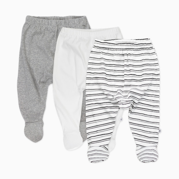 Honest Baby Clothing 3-Pack Organic Cotton Footed Harem Pants.