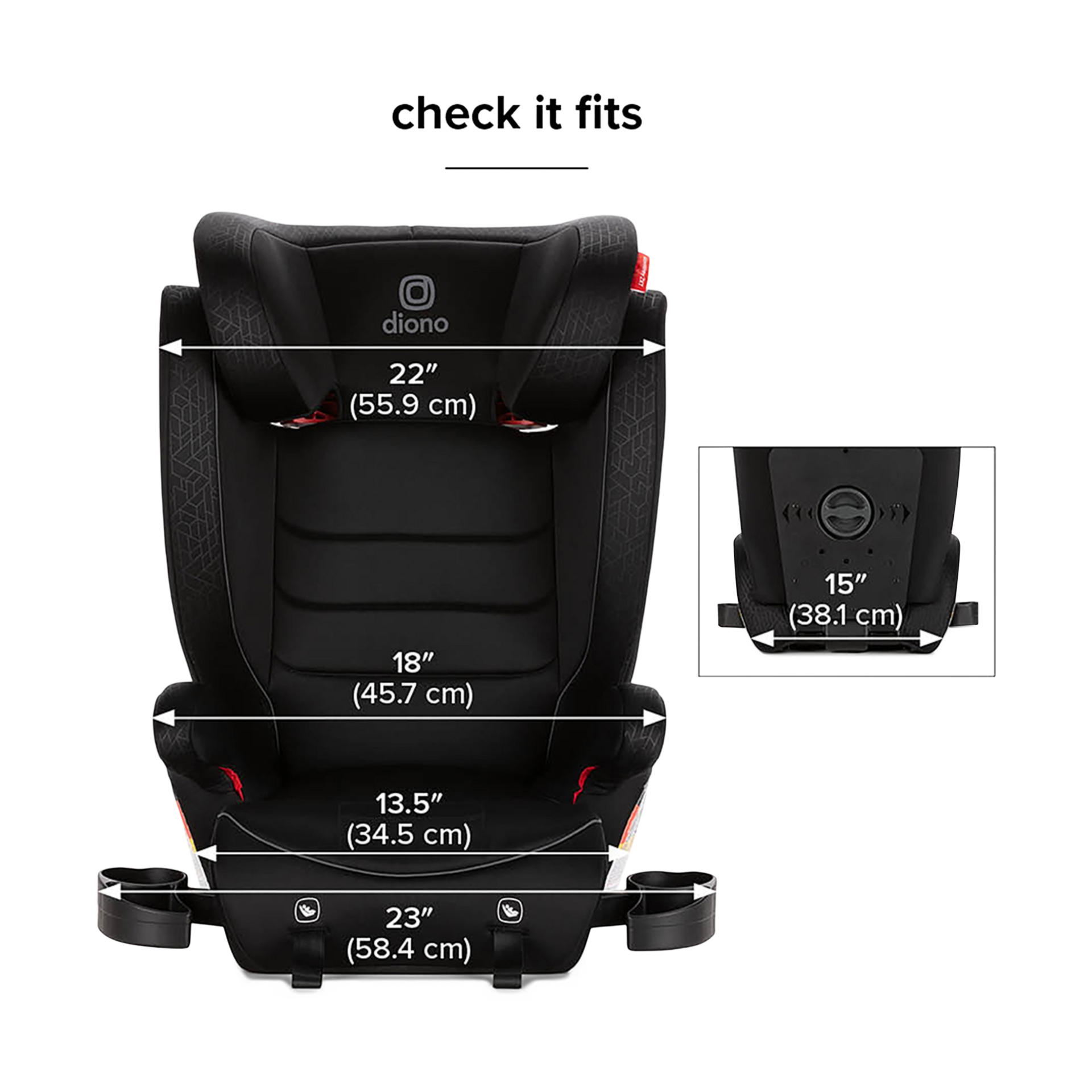 Diono Monterey 2XT Latch 2-in-1 Booster Car Seat.