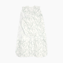 HALO 100% Cotton Sleepsack Swaddle, 3-Way Adjustable Wearable Blanket, TOG 1.5, Leaves, Small, 3-6 Months