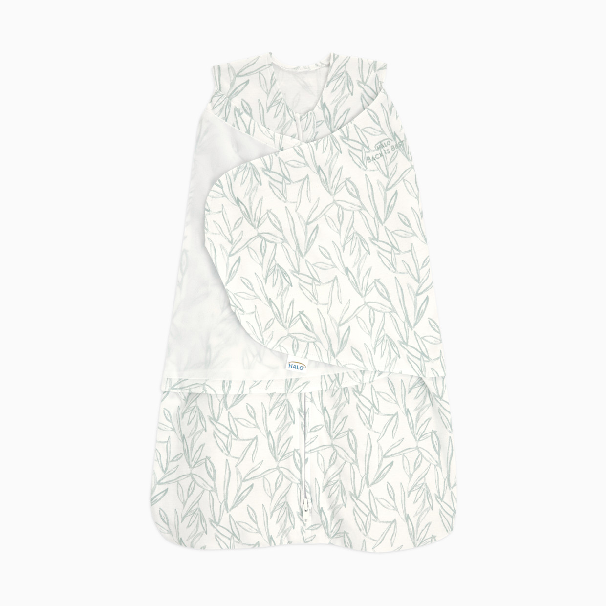 Halo SleepSack Swaddle Cotton - Leaves, Newborn.