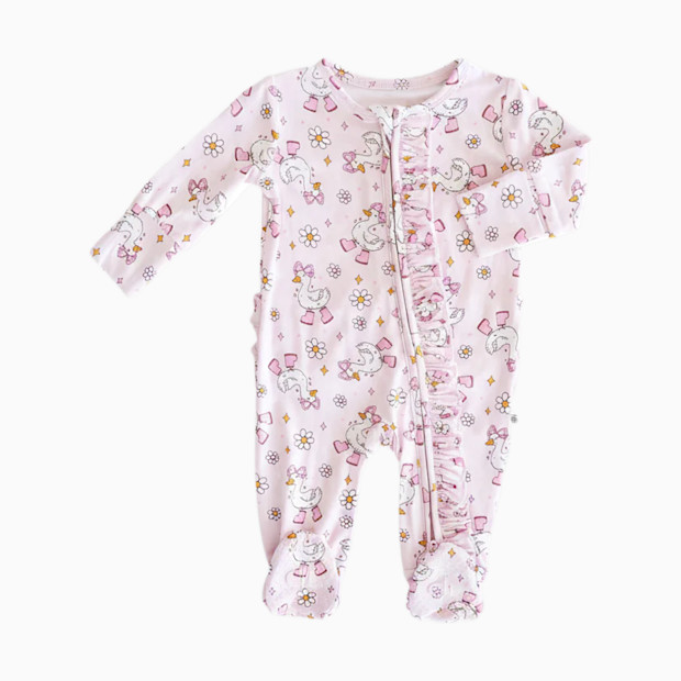Caden Lane Ruffle Zipper Footie.