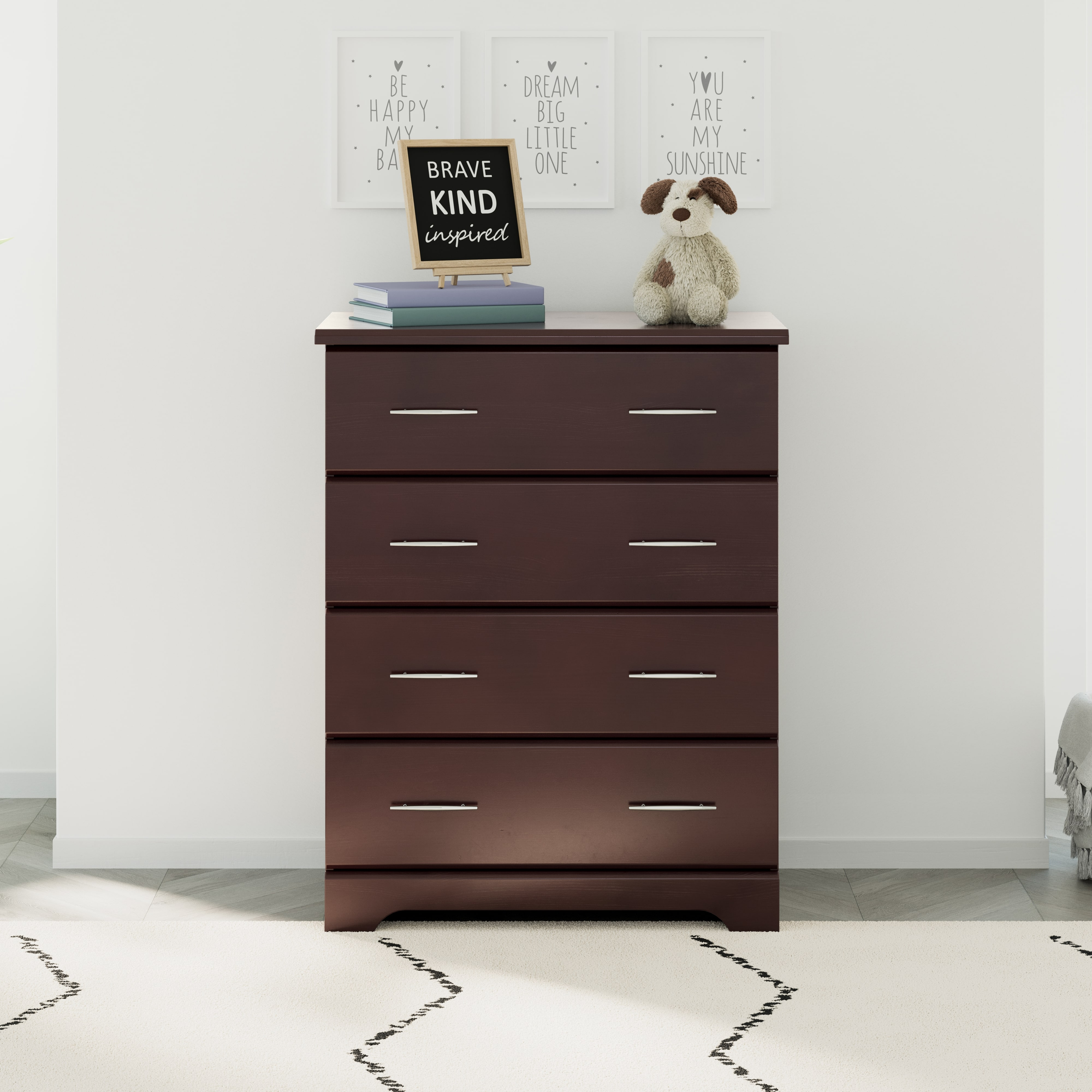 Storkcraft Brookside 4 Drawer Chest - Espresso.