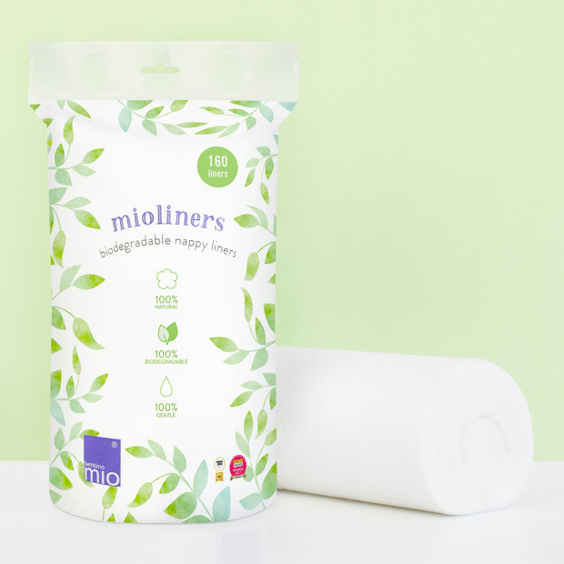 Bambino Mio Mioliners Biodegradable Cloth Diaper Liners - 160.