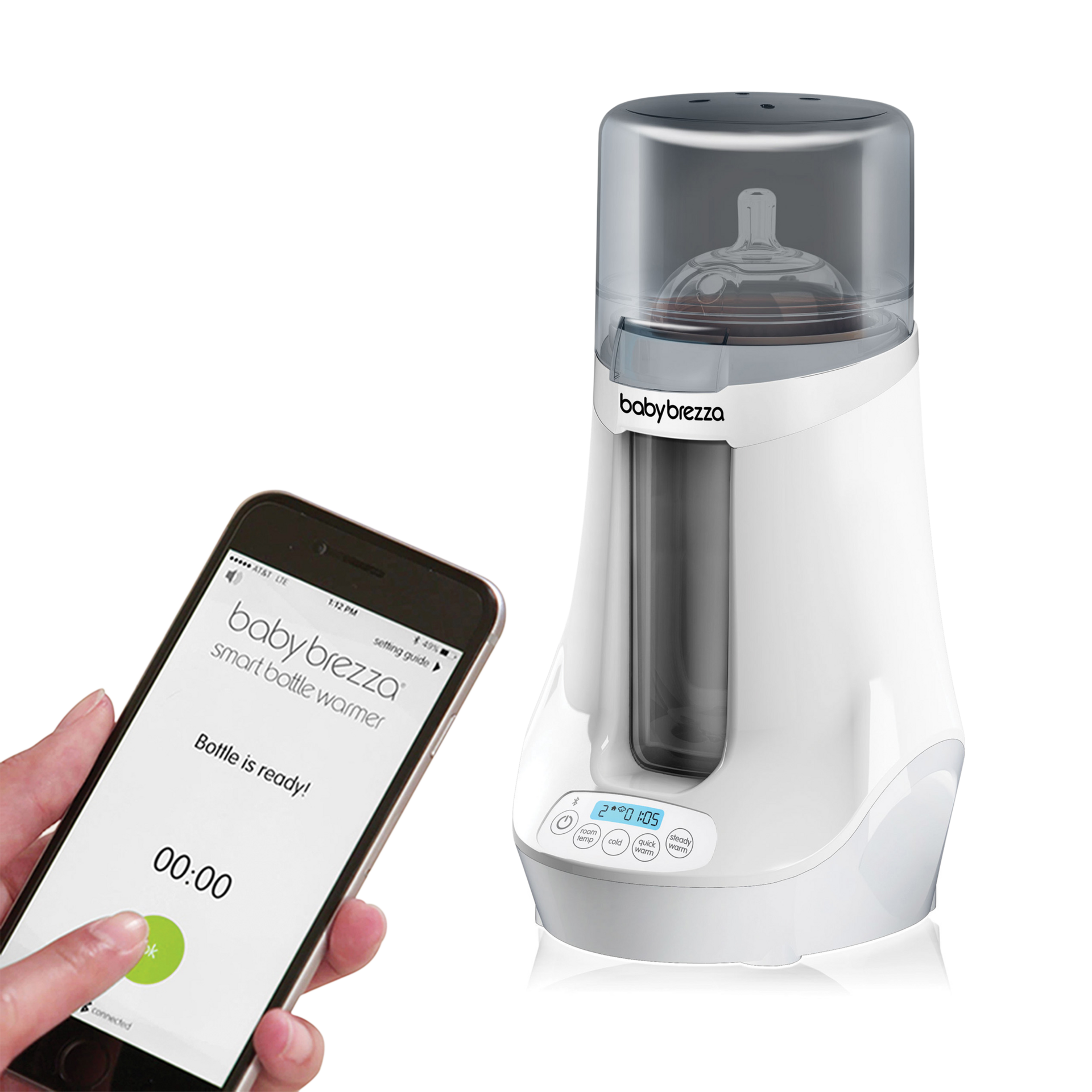 Baby Brezza Smart Bluetooth Connected Bottle Warmer.