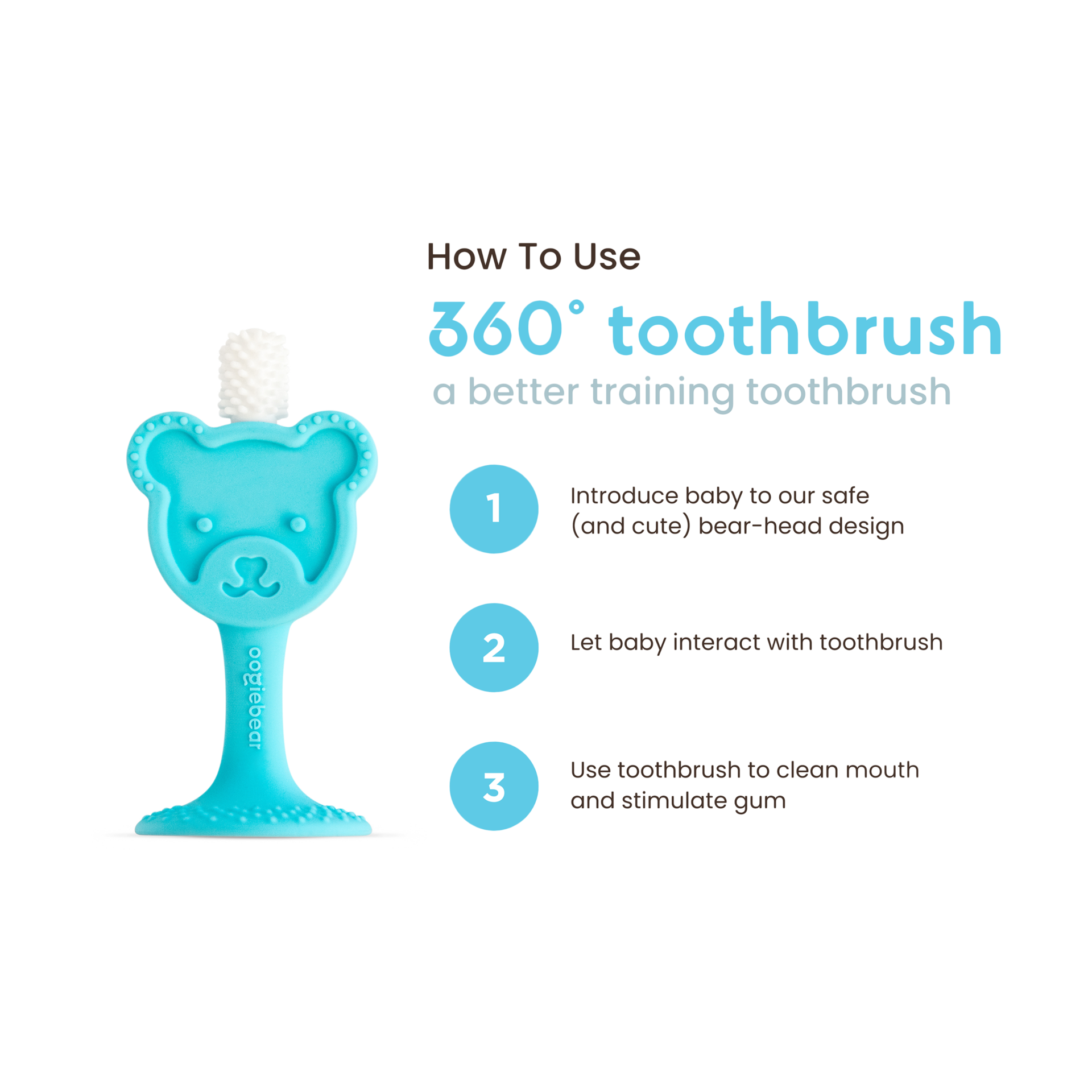 Oogiebear 360 Teething Toothbrush Babylist Shop