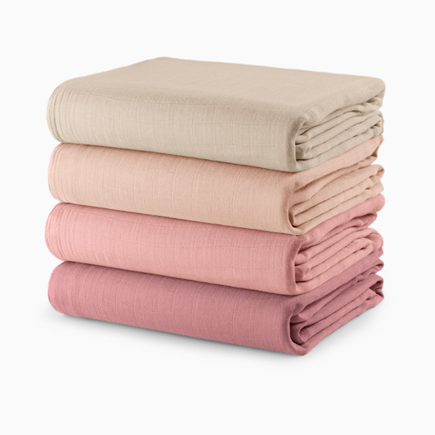 Comfy Cubs Muslin Swaddle Blankets Set (4 Pack).