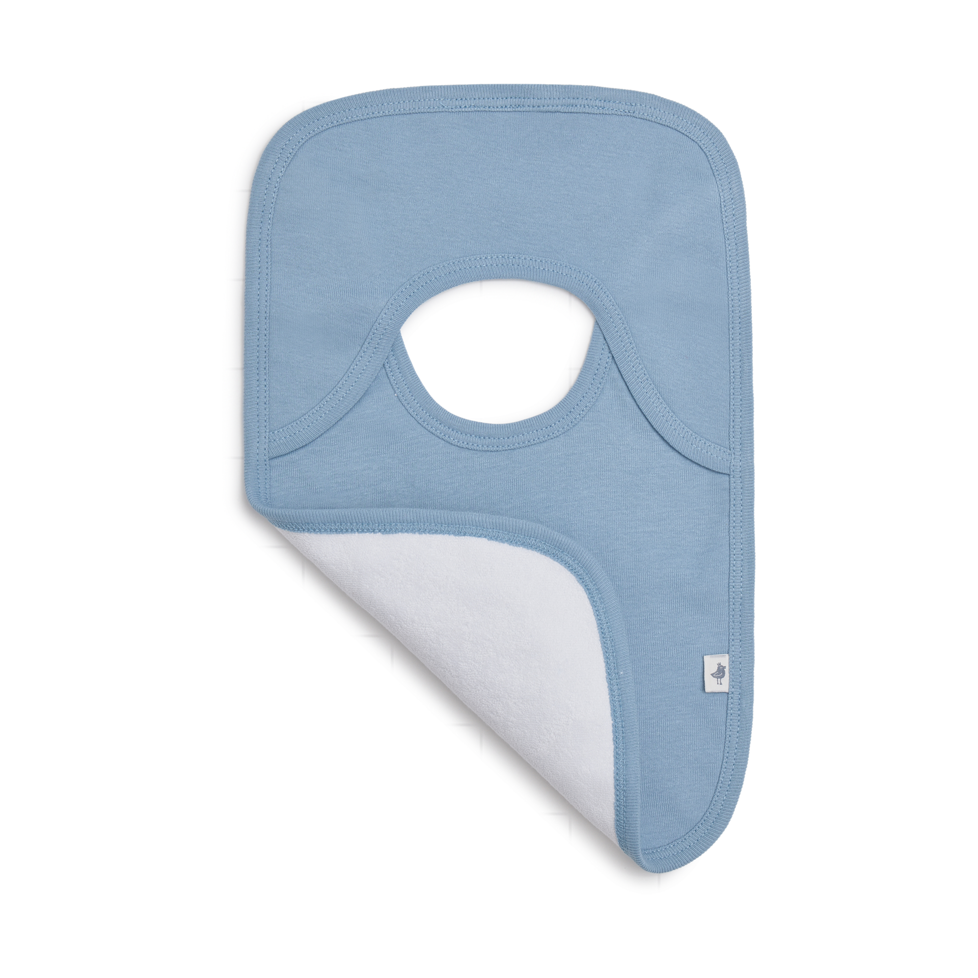 Small Story Organic Cotton Lap Shoulder Bib (4 Pack) - Blues.
