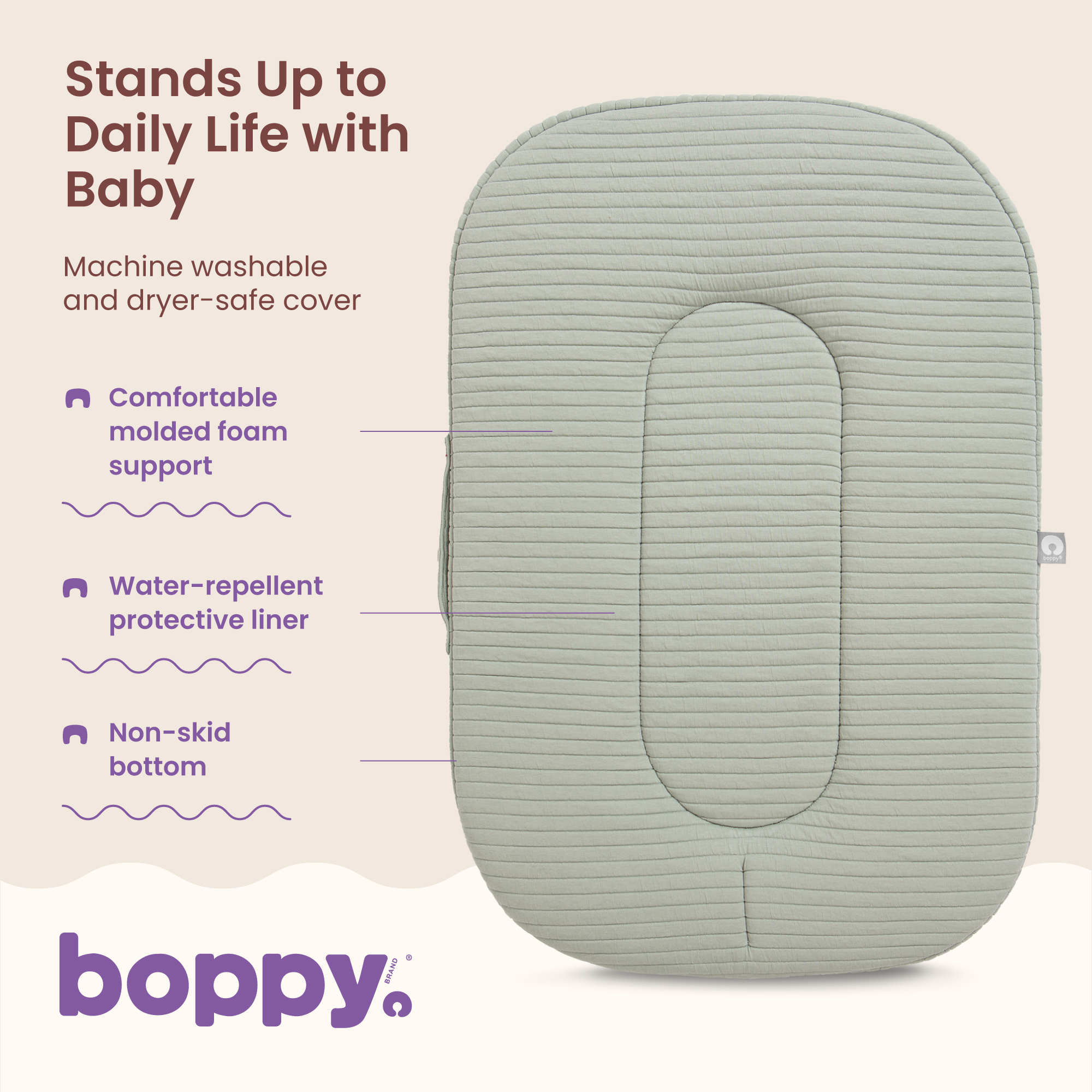 Boppy Playtime Lounger - Sea Green.