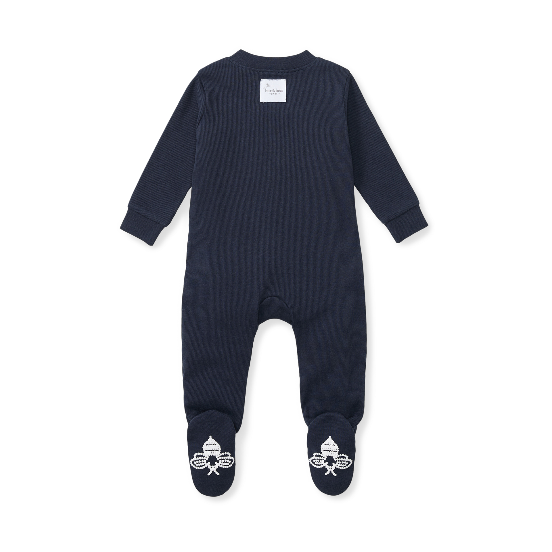Burt's Bees Baby Organic Sleep & Play Footie Pajamas - Midnight, Newborn.